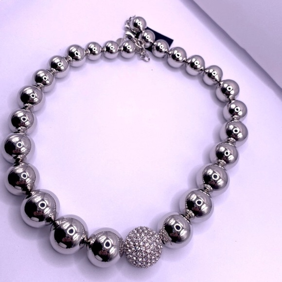 NWT Silver Graduated Baubles with Pave Ball - Picture 2 of 4